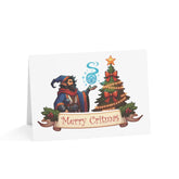 Detect Christmas Spirit DnD Critmas Greeting Cards - Subtle Blue M